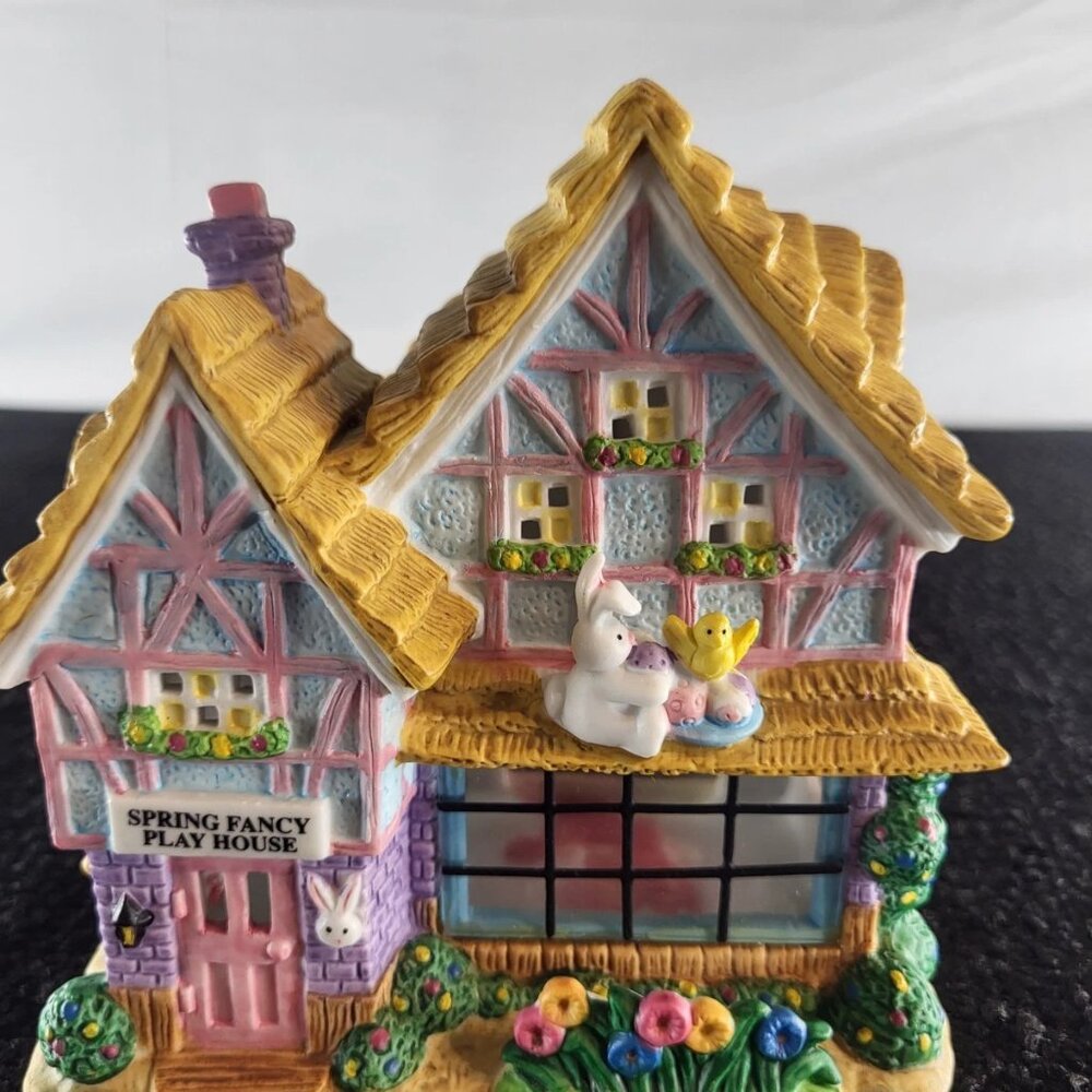 Easter Bunny Rabbit Village Town Figurin